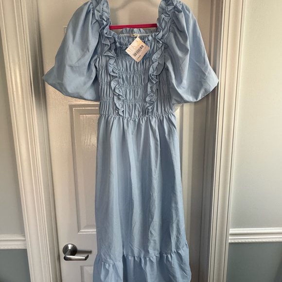 NWT Midi Dress Light Blue - Picture 4 of 13